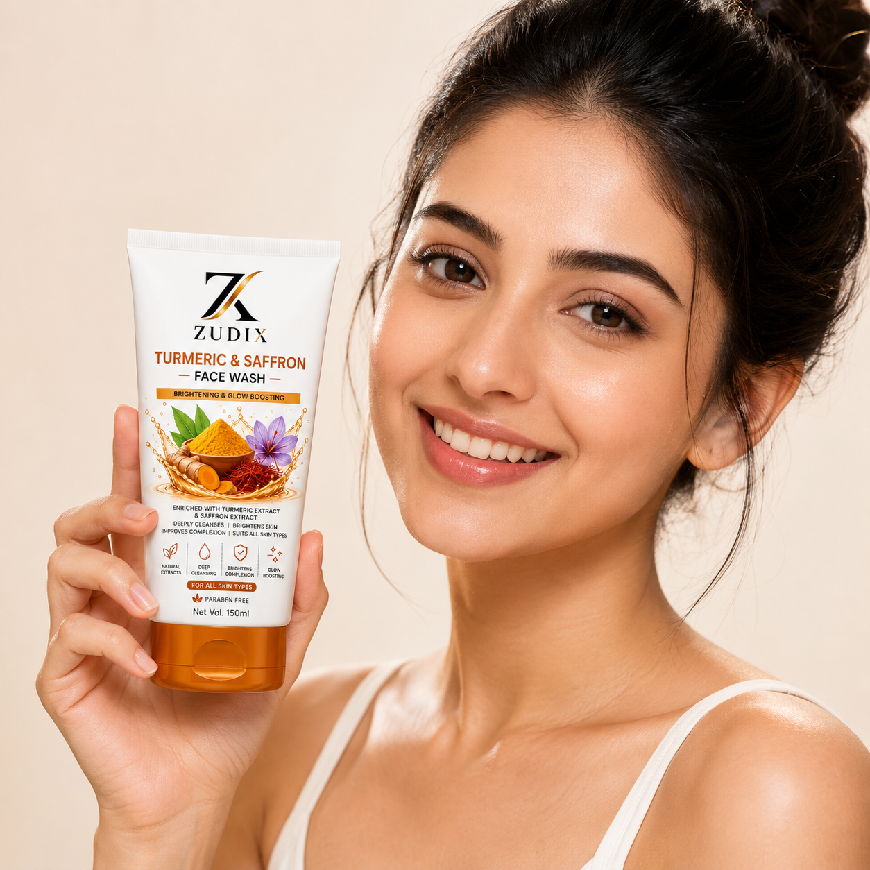 Turmeric & Saffron Face Wash 100ml - Image 2