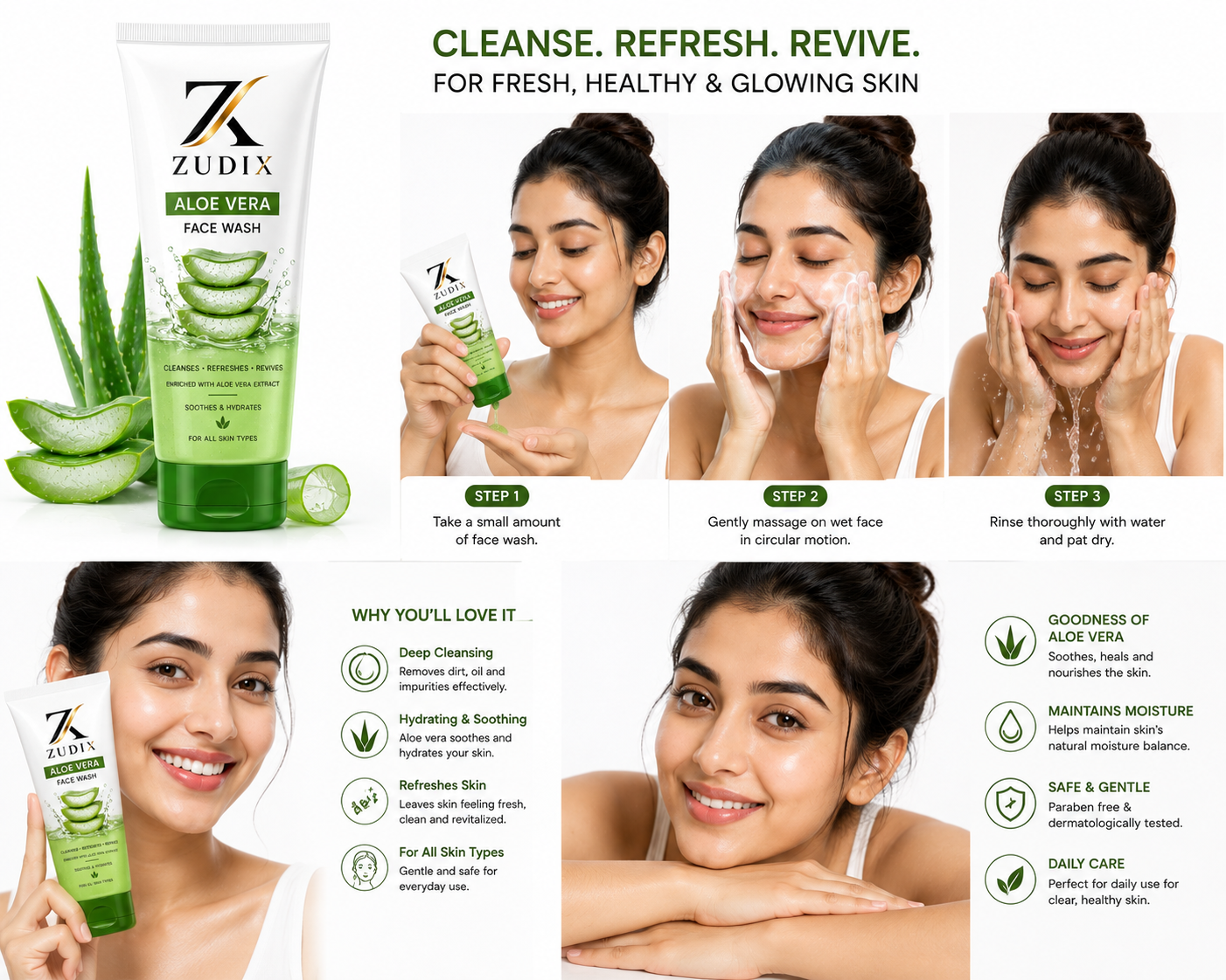 Aloe Vera Face Wash 100ml - Image 3