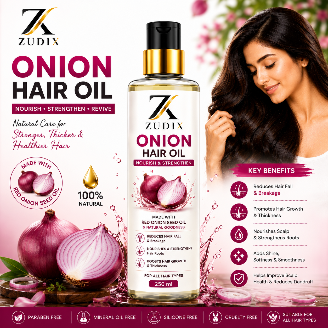 Onion Hair Oil 250 ml - Image 3