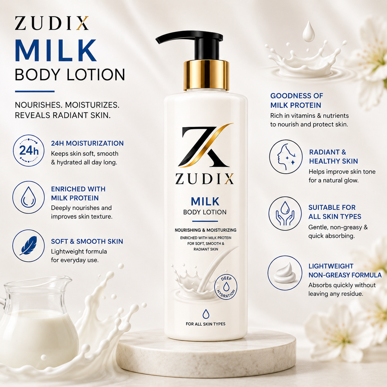 Milk Body Lotion 600ml - Image 4