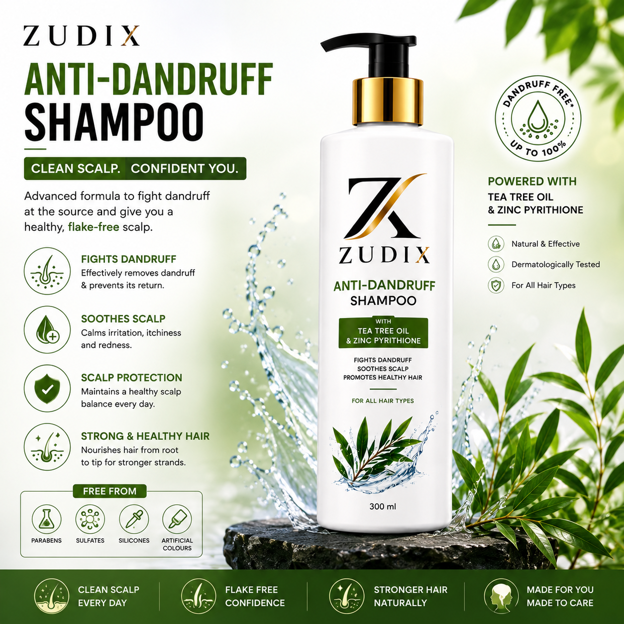 Anti Dandruff Shampoo 1000 ml - Image 3
