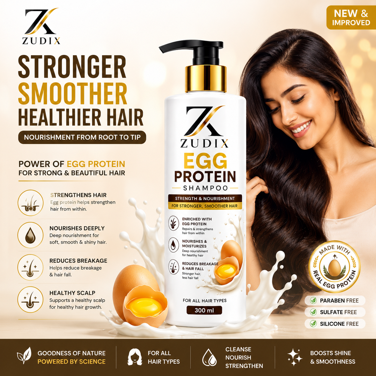 Egg Protein Shampoo 1000 ml - Image 4