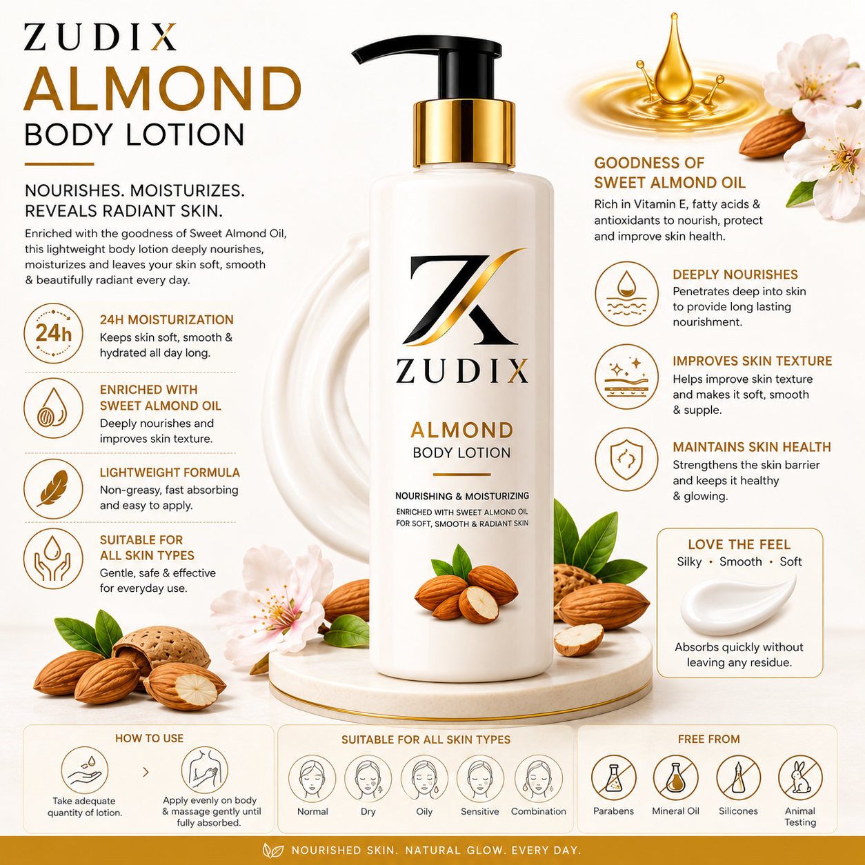 Almond Body Lotion 400ml - Image 5